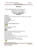 Giáo án TA lớp 2 tuần 28 