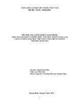 Một số giải pháp và hình thức tổ chức nhằm nâng cao chất lượng giáo dục thể chất cho trẻ 5 6 tuổi ở trương mầm non 