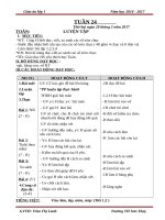 Giáo án cô lành (1c)   tuần 24 (năm học 2016 2017) 