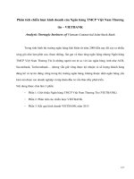 Phân tích chiến lược kinh doanh của ngân hàng TMCP việt nam thương tín   VIETBANK