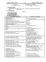 Giáo án anh 8 tuần 1 5 