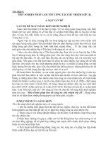 skkn Một số biện pháp làm tốt công tác chủ nhiệm lớp 1b