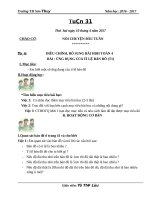 Giáo án cô lựu (4d)   tuần 31 (năm học 2016 2017) 