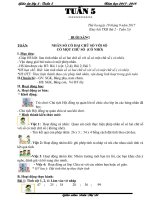 Giáo án cô tơ (3a)   tuần 5 (năm học 2017 2018) 