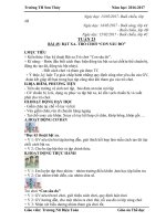 Giáo án cô toàn (thể dục)   tuần 23 (năm học 2016 2017) 