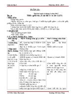 Giáo án cô lành (1c)   tuần 22 (năm học 2016 2017) 