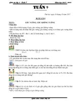Giáo án cô tơ (3a)   tuần 9 (năm học 2017 2018) 