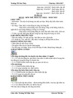 Giáo án cô toàn (thể dục)   tuần 33 (năm học 2016 2017) 