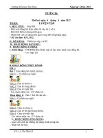 Giáo án cô lê (2c)   tuần 26 (năm học 2016 2017) 