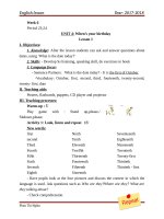 GA tiếng anh lớp 4 tuần 6 10 cô nghĩa 