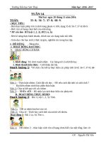 Giáo án cô vân (2a)   tuần 14 (năm học 2016 2017) 