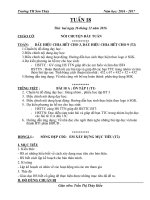 Giáo án cô kiều (4a)   tuần 18 (năm học 2016 2017) 