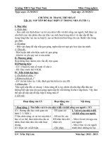 Giáo án CN 6 tuần 6 10 