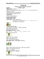 Giáo án cô xuân (2b)   tuần 10 (năm học 2017 2018) 