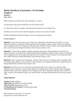 Handbook of informatics for nurses and healthcare professionals 5th edition hebda test bank 