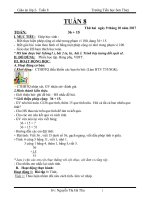 Giáo án cô thu (2c)   tuần 8 (năm học 2017 2018) 