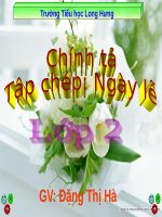 Tuần 10. Tập chép: Ngày lễ