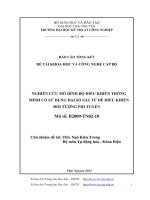 Nghiên cứu mô hình bộ điều khiển thông minh có sử dụng đại số gia tử để điều khiển đối tượng phi tuyến (LV thạc sĩ)