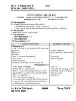 Giáo án anh 8 tuần 20 29 