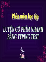 Bài đọc thêm 3. Luyện gõ phím nhanh bằng Typing Test