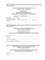 Bản đăng ký cá nhân học tập và làm việc theo tư tưởng đạo đức hồ chí minh năm 2017