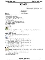 Giáo án cô tơ (3a)   tuần 7 (năm học 2017 2018) 