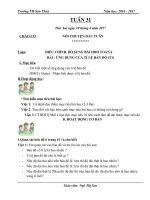 Giáo án cô sen (4c)   tuần 31 (năm học 2016 2017) 