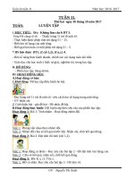 Giáo án cô xuân (2b)   tuần 11 (năm học 2017 2018) 