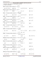 Bài tập Ôn tập chương II-Đại số 10