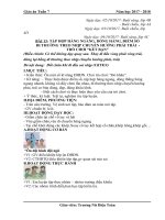 Giáo án cô toàn (thể dục)   tuần 7 (năm học 2017 2018) 