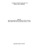 Một số giải pháp nâng cao chất lượng giáo dục thể chất cho trẻ 5   6 tuổi 