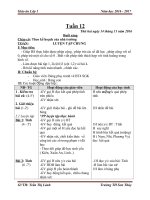 Giáo án cô lành (1c)   tuần 12 (năm học 2016 2017) 