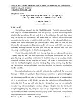 SKKN “vận DỤNG PHƯƠNG PHÁP “bàn TAY nặn bột”vào dạy học môn TOÁN ở TRƯỜNG THCS” 