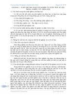 Phương pháp thí nghiệm và phân tích số liệu trong nghiên cứu khoa học 