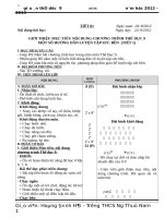 Giáo án TD 9 tuần 6 10 