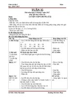 Giáo án cô lành (1c)   tuần 35 (năm học 2016 2017) 