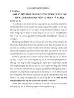 SKKN một số biện pháp giup hs phát huy tính tích cực trong môn TNXH 