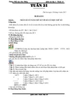 Giáo án cô tơ (3a)   tuần 31 (năm học 2016 2017) 