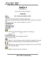 Giáo án cô ngọc (3b)   tuần 9 (năm học 2017 2018) 