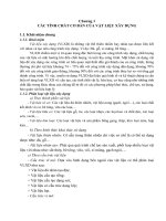 Chương 1 Các tính chất cơ bản của vật liệu xây dựng