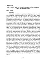 MỘT vài BIỆN PHÁP CHỈ đạo tổ CHỨC HOẠT ĐỘNG NGOÀI GIỜ lên lớp ở TRƯỜNG THCS 