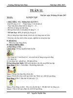 Giáo án cô thu (2c)   tuần 11 (năm học 2017 2018) 