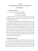 Một số biện pháp về công tác chủ nhiệm lớp 1 