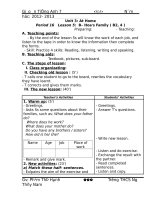 Giáo án anh 7 tuần 6 10 