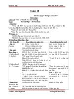 Giáo án cô lành (1c)   tuần 19 (năm học 2016 2017) 