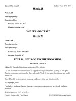 Giáo án TA lớp 4 tuần 28 (1) 