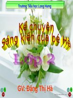 Tuần 10. Sáng kiến của bé Hà