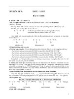 Lý thuyết + Bài tập - chương Este – Lipit - File word