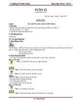 Giáo án cô tơ (3a)   tuần 35 (năm học 2016 2017) 