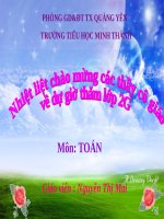 Tuần 7. MRVT: Từ ngữ về các môn học. Từ chỉ hoạt động